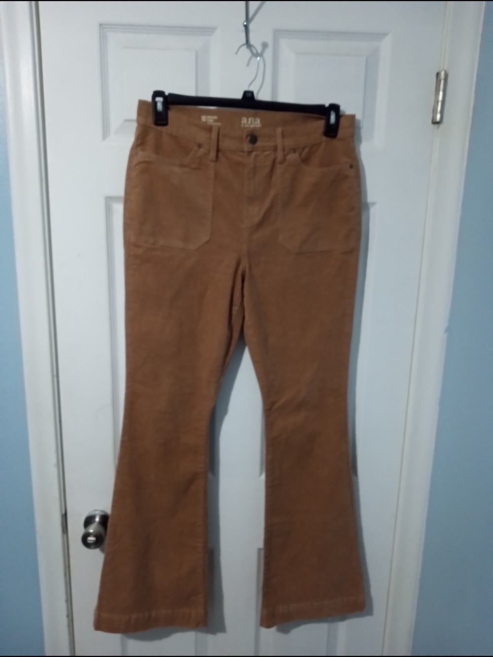 Women's High-Rise Corduroy Bootcut Pants in Camel Brown